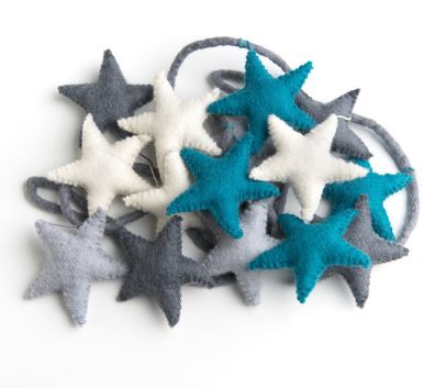 Felt Star Garland starry night