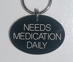 Plastic Diabetic Tag BACK