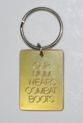 Our Mum Wears Combat Boots Keyring