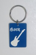 Plastic Rock Guitar Keyring