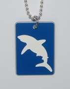 Plastic Shark Pendant
